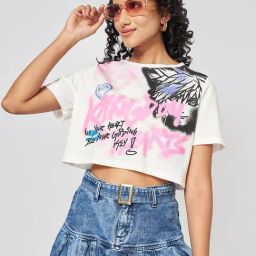 People by Pantaloons White Graphic T-Shirt-31