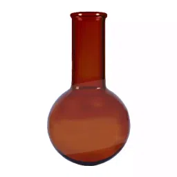 ABGIL Boiling Flask with Rim Round Bottom 20 L Plain Amber Borosilicate Glass, FB-289-12 image 1