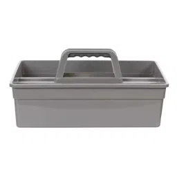Mrinmoyee Sturdy Plastic Cleaning Basket Caddy Grey - C0011-image-76