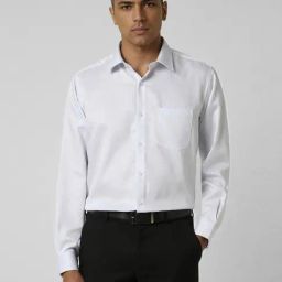 Van Heusen White Cotton Regular Fit Shirt-picture-16
