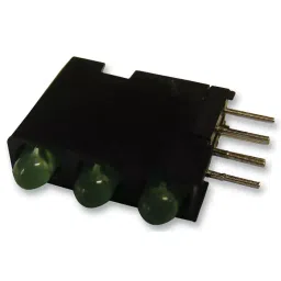 DIALIGHT LED, PCB, 3MM, G-G-G, 564-0100-222F-14
