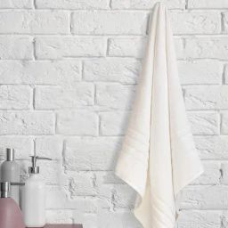 Boutique Living Kalpavriksha White 550 GSM Cotton Bath Towel-image-98