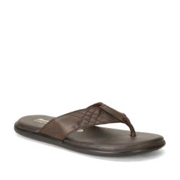 Bata Men's COMFIT QUILTED Brown Thong Sandals-picture-10