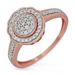 Malabar Gold and Diamonds 18k IGI Certified Diamond Rose Gold Ring for Women-picture-15