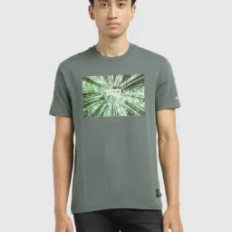 Levi's Green Cotton Slim Fit Printed T-Shirt-picture-48