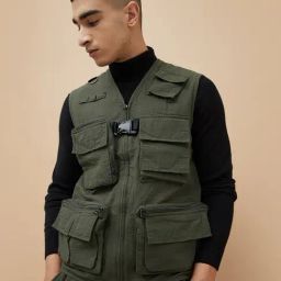 Bossini Olive Regular Fit Texture Jacket-picture-39
