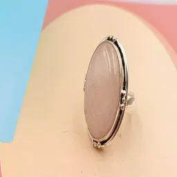 Shrim jewels German Silver Quartz Studded Oval Shaped Finger Ring-picture-26