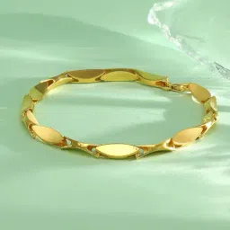 P.N.Gadgil Jewellers 18K Strukt Curve Gold Bracelet for Men-picture-34