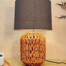 Homesake Grey Raffia Table Lamp-image-26