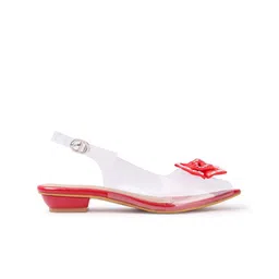 Retro Walk Embellished Block Mules with Bows image 4