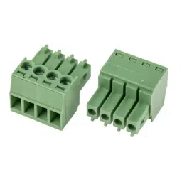 RS PRO 4 Way Pluggable Terminal Block 3.5 mm Pitch Screw Termination, 8971004-18