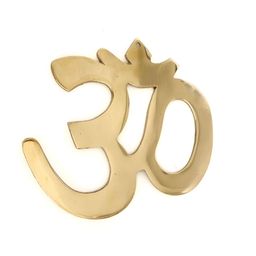 The Spiritual Living Deity Gold-Toned Glossy OM For Door Entrance Wall Decor-image-82