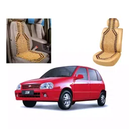 Auto Pearl Beige & Brown Velvet Car Cushion for Toyota Fortuner Old, BBB294 (Pack of 2)-15