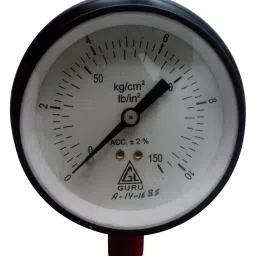 H Guru Range 0-10 Kg/cm2 Dial Size 100mm or 4 Inch Pressure Gauge-22