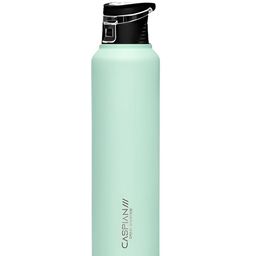 Caspian Green & Black Single Stainless Steel Printed Single Wall Vacuum Water Bottle-49
