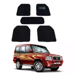 Auto Pearl DB7M280 PVC and Plastic Standard Mat for Tata Sumo 2005 (Black)-42