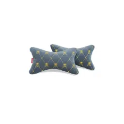 Elegant Comfy 29x16x10cm Grey Bee Car Neck Rest Pillow CU07 (Pack of 2)-43