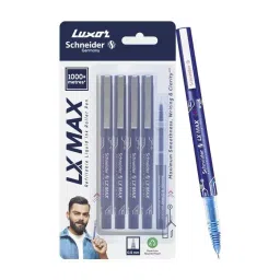 Schneider LX-Max 4 Blue Roller Ball Pen with 1 Refill Needle Tip (Pack of 4)-image-23