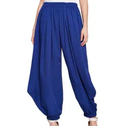 Fabnest Blue Regular Fit Harem Pants-image-4