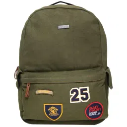 Bad Habit Green Canvas Medium Backpack-29