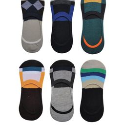 VOICI Unisex Pack of 6 Striped Shoe Liners-image-112