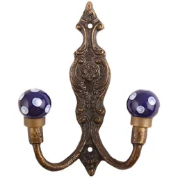 IndianShelf Blue Ceramic Dot Wall Hangers Coat Hook-image-22
