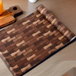 Aura Brown Set of 1 Water Resistant Shelf Liner Organisers-image-91