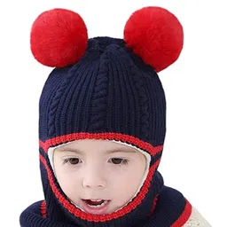EL REGALO Kids Self Design Wool Balaclava image 4