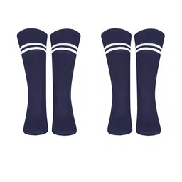 MUKHAKSH Navy Blue Cotton Socks-picture-28