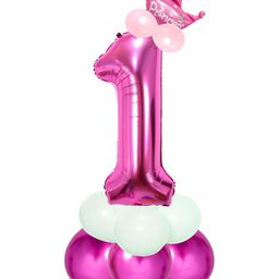 Shopperskart Princess 1 Number Foil Balloons Multicolor - Pack of 13-image-79