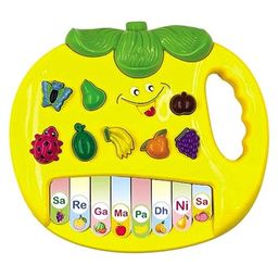 PLUSPOINT Musical Apple Piano Keyboard - Yellow-picture-12