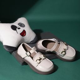 TRUFFLE COLLECTION Butterfly Metal Applique Detailed Ballerinas - Beige-image-1