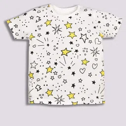 YK Boys Geometric Printed Round Neck Cotton T-shirt-image-76