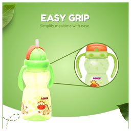 Adore Zing! The Amazing Straw Sipper with Twin Handle- Flip N Sip- 300ml image 3