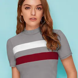 CORSICA Striped Crop Top-44