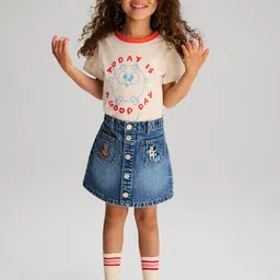 H&M A-Line Denim Skirt-50