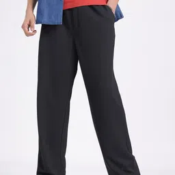 glitchez Men Redefine Classics Textured Relaxed Fit Trousers-image-16