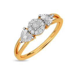 Kisna Diamond & Gold Jewellery Promise Me Heart 18k (750) Diamond & Gold Ring For Women-image-25