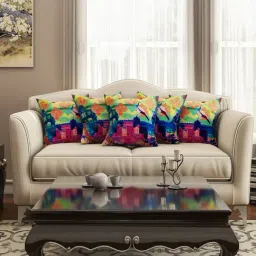 SEJ by Nisha Gupta Multicolor Cushion Covers - Set of 5-26