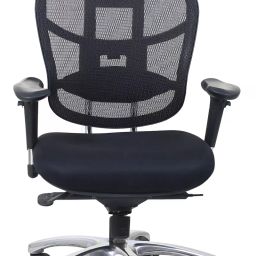 ELEGANZE ELE-EM-209 Black PU With Net Tepstric High Back Office Chair-32