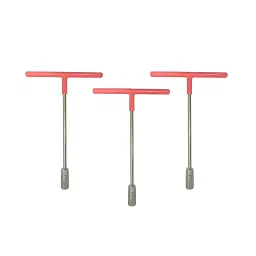 Fulcrum 12, 13, 14 mm Long T-Socket Spanner Matt Finish with Plastic Grip Set of 3 Pieces-picture-18