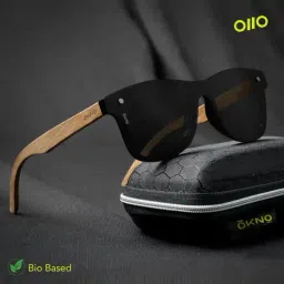 OKNO Woodies Black UV Protection Square Unisex Sunglasses-picture-41