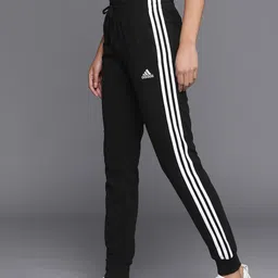 ADIDAS Women Black 3-Stripes Solid Joggers-picture-35