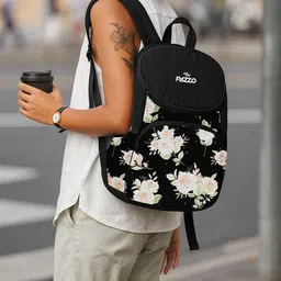 LUNAR'S Unisex Floral Printed Non Padded Backpack-picture-3