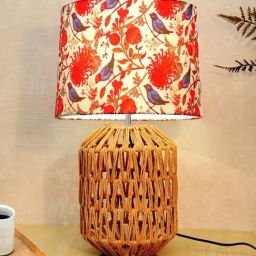 Homesake Multicolor Raffia Table Lamp-image-54