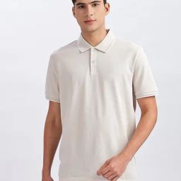 CALVIN KLEIN JEANS Solid Regular Fit Cotton Polo T-Shirt-image-28