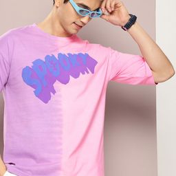 Kook N Keech Disney Pure Cotton Dyed Typography Printed Drop-Shoulder Oversized T-shirt-image-62