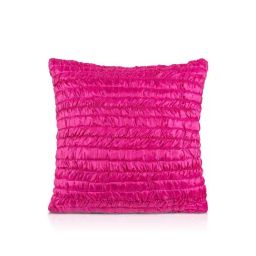 Home4U Aza Pink Silk Cushion Cover - Set of 1-image-90