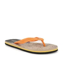 United Colors of Benetton Men's Orange & Beige Flip Flops-picture-26