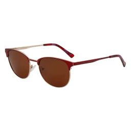 Ted Smith Brown Round Sunglasses for Women-image-19